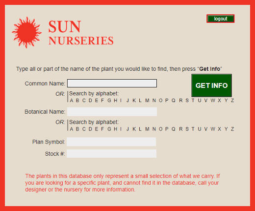 Plant Database | Sun Nurseries